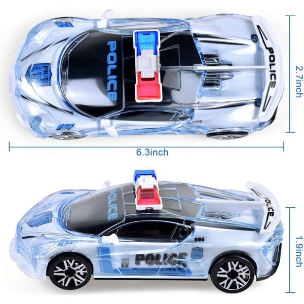 Poliisiauto lelu valoilla ja äänillä, 1:36 auto lelu pojille ja tytöille (poliisiauto)