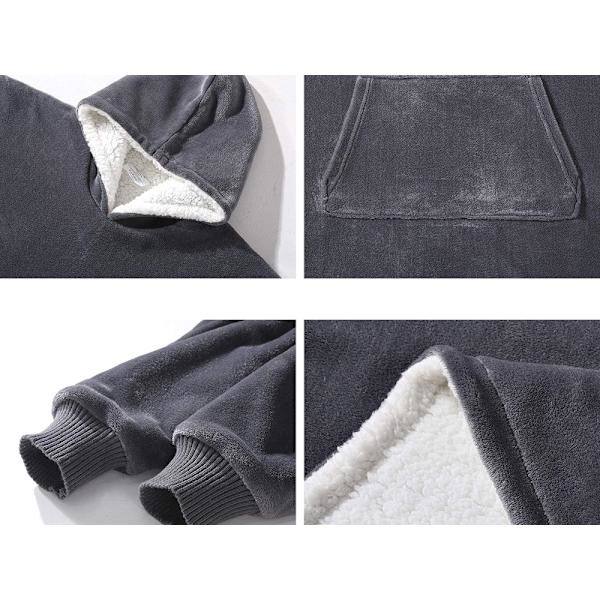 Oversized Hættetrøje med Hætte - Filtgrå gray