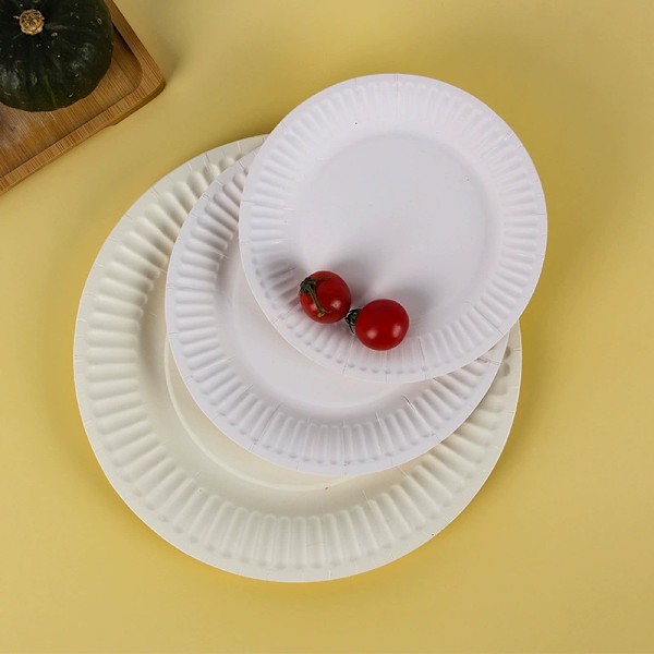 100 Papperstallrikar 20 cm, Engångstallrikar, Festtallrikar 8in