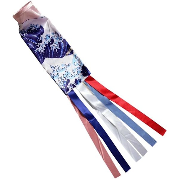 Koi Nobori Karpin Tuulipussit Nauhat Värikäs Kalalippu Koriste 70 cm Waves