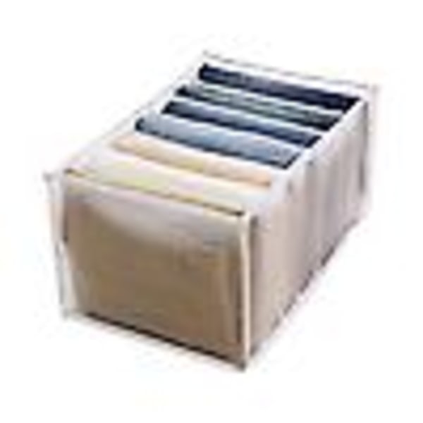 2 stk. 7 Rum Jeans Leggings Opbevaringsboks Vaskbar Garderobe Organizer (36x17x12cm)/(36x25x20cm)