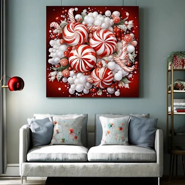 Jul Diamond Art Målningsset, DIY Diamond Dot Målnings Ädelsten Konst Hantverksset Bildpresent 30*30 cm, Utan Ram