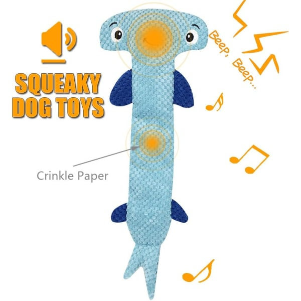 Lelu tylsyyteen Ei täytetty susi Pehmeä koiran lelu Koiran lelut pienille ja keskikokoisille koirille Shark
