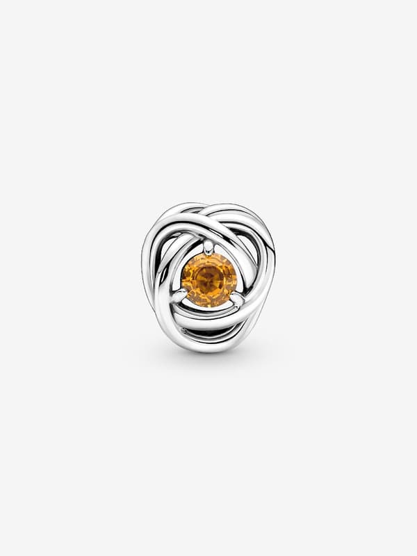 - November Honey Eternity Circle Charm - Sterling sølv