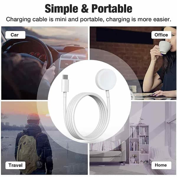 FÖR Apple Watch USB-C snabbladdande smartklockladdare 2,5W 1m