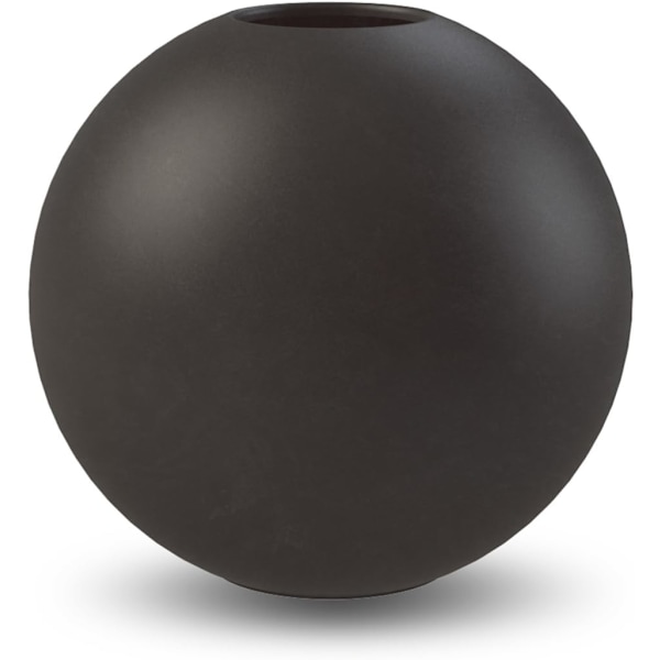 Ball Vase 20cm Svart