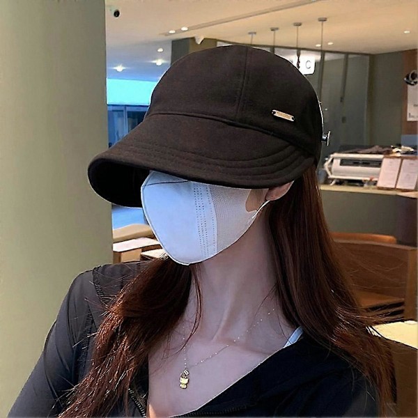 Foldbar Bredskygget Solhat Snøre Justerbare Kasketter Strandhatte Sommer White