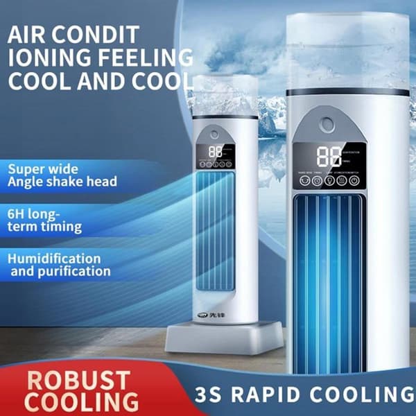 Tårnventilatorer til soveværelset – Smart og lydsvag gulvventilator, 120° oscillation, 6-trins design