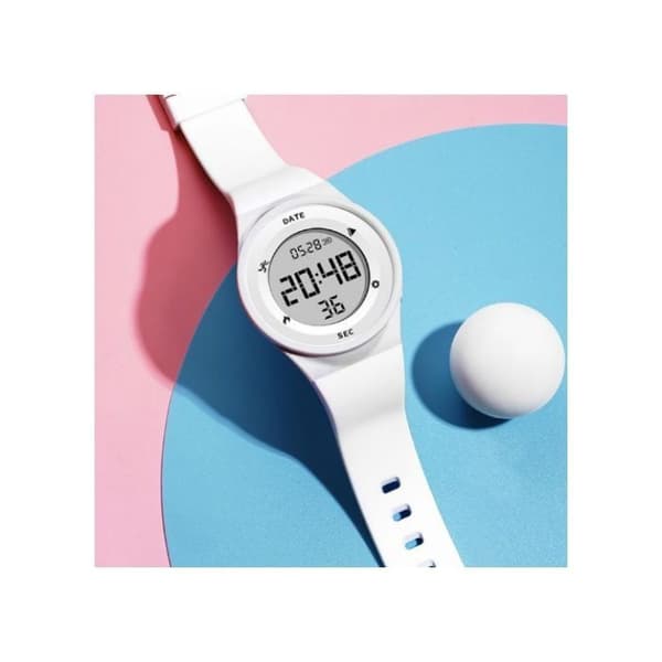 Vanntett digital skrittellerklokke, aktivitetsmåler uten Bluetooth, skritteller, avstand, vibrasjon