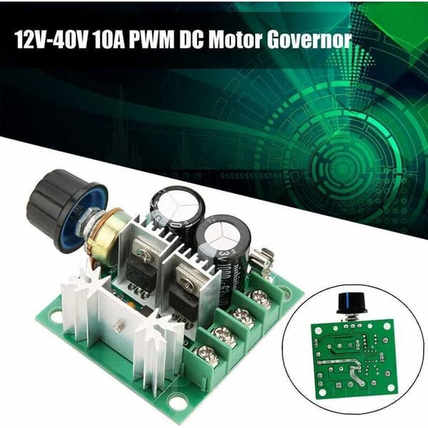 10A Motorhastighetskontroller, DC 12V-40V PWM Motorhastighetsregulator, DC Motorgovernør Variabel Hastighetsbrytermodul