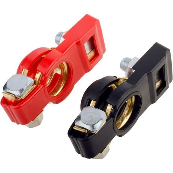 Batteripol - AIMOONSA - Universal - 1 par (±) - Indvendig Ø +17/-16 mm - Hurtigudløsning