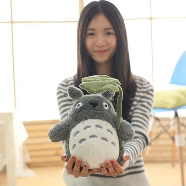 Min Nabo Totoro 30 cm Plys Drillepind, Plysdyr, Kawaii, Krammepude, Varulvekat Plys Sød Aphmau Plysdukke