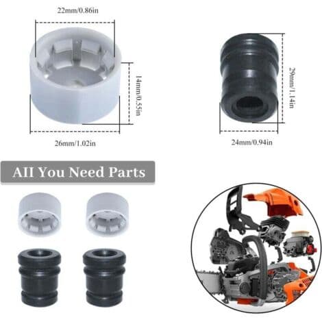 Set med ringformade stötdämparfästen för STIHL motorsågar 029 039 MS210 MS250 MS230 MS290 MS310 MS390