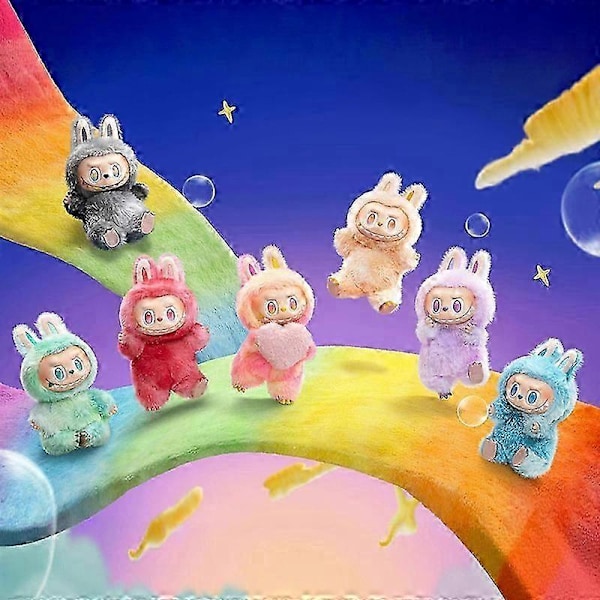 2025 Ny 3.0 Rabubu Plysdukke Nøglering 3. generation Heartbeat Macaron Happy Guess Series Vinyl Plyslegetøj Trendy Play A4