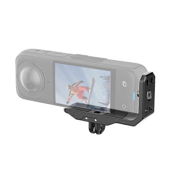 Til Insta360 X4 / X5 PULUZ Vertikal Horisontal Optagelse Hurtigudløser Metal L-beslag (Sort)