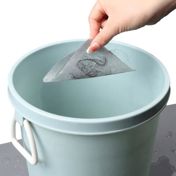 20-pack Engångs Självhäftande Hårfilter, Avloppsskydd Diskho Filter Självhäftande Filter Vit
