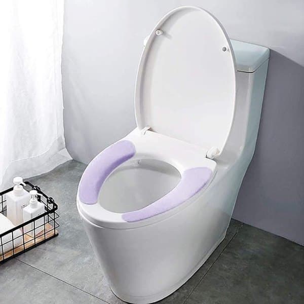 Toiletsæde - 4 par - Blødt toiletsæde - Genanvendeligt - Universal pasform