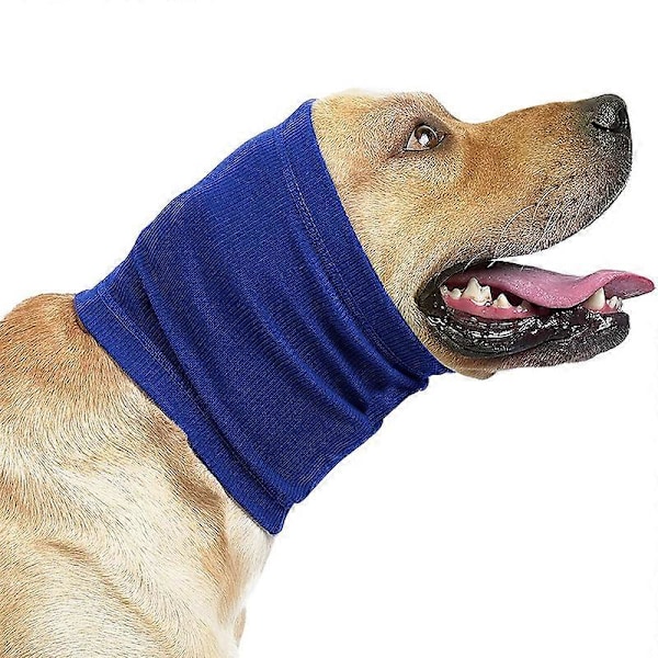 Beroligende Hundeøre Dækken Kæledyrshætte Ørevarmere Komfort Kæledyrsøre Beskytter Angstlindring ved Badning for Gray M