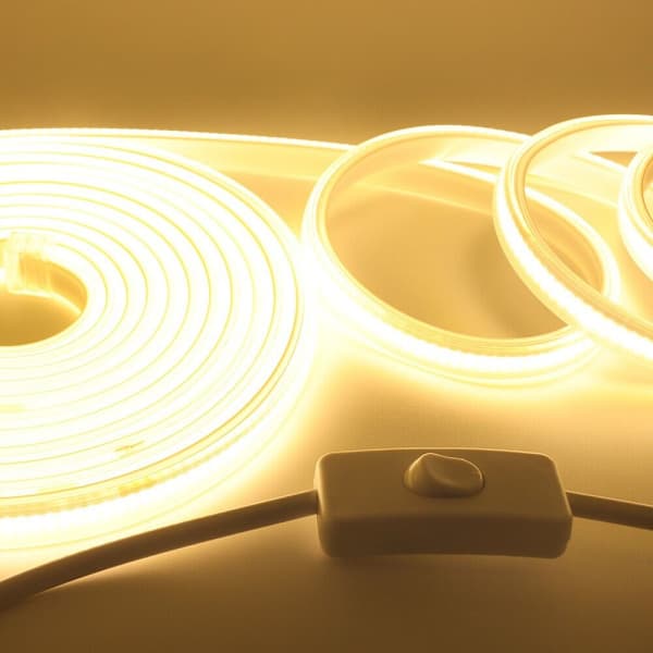 LED Strip Light 220V COB VARMVIT varmvit warm white