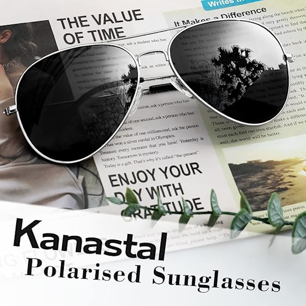 Klassiset suuret pilottilasit miehille, polarisoidut, kevyet metallikehyksiset aurinkolasit retro, aurinkolasit naisille