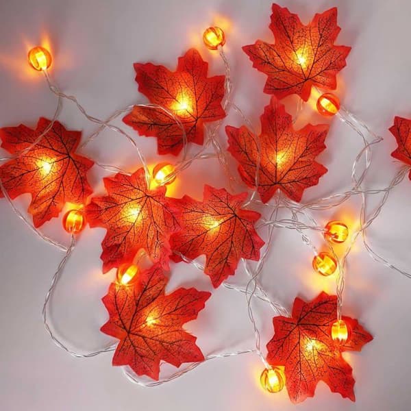 Auting Höstljusslinga 3M 20 LED Batteridriven Höst Juldekoration