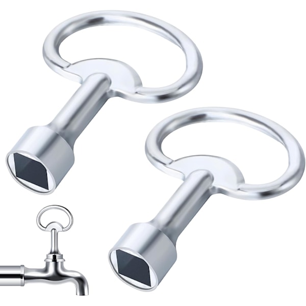 stycken fyrkantsnycklar hylsnyckel universal, metall triangel vattenkran nyckel 8 mm
