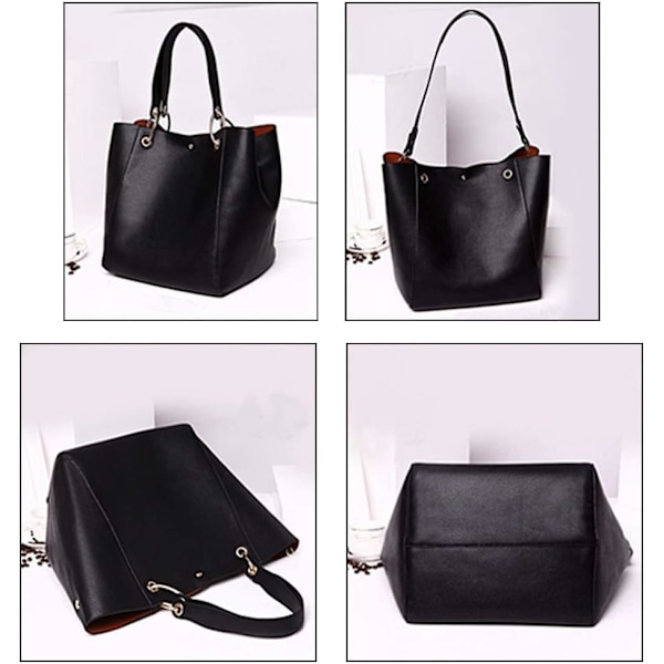 Store damehåndtasker, dametaske, PU læder crossbody taske, dame mode shopper taske til shopping, fest, rejser, arbejde Azul Claro