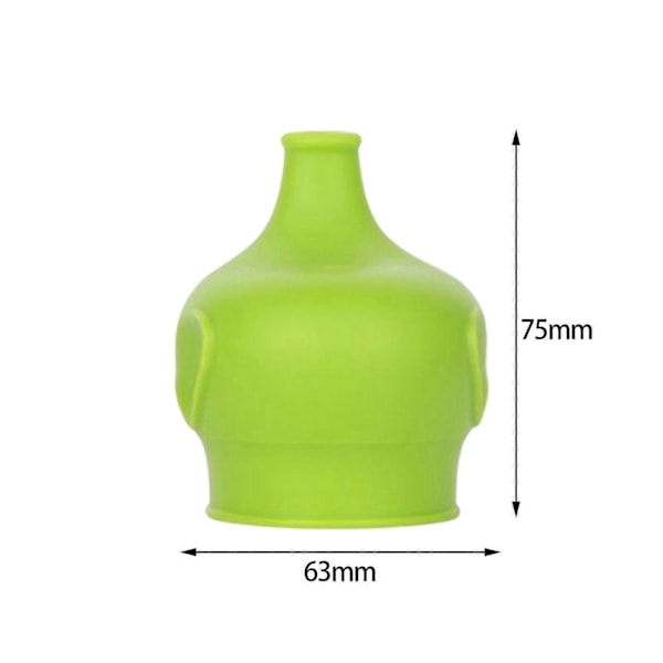 Silikone Drikketud Låg med Tud Kaffekrus Låg Dækning til Krus Glas Kopper Green