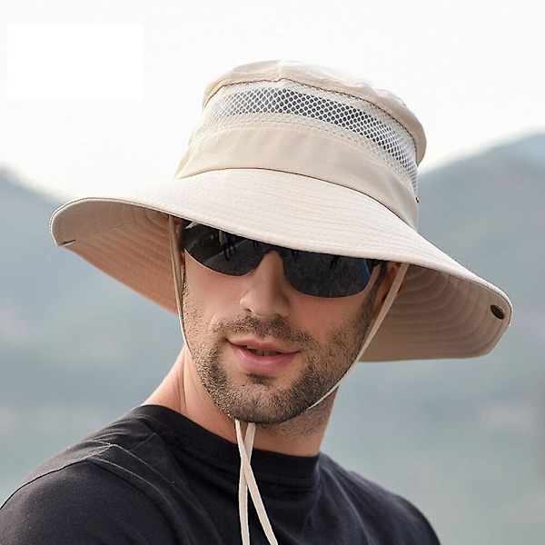 Udendørs Fiske Vandrehat Herre Sommer Solhat Solhat Sommer Fiskerhat Herre Black