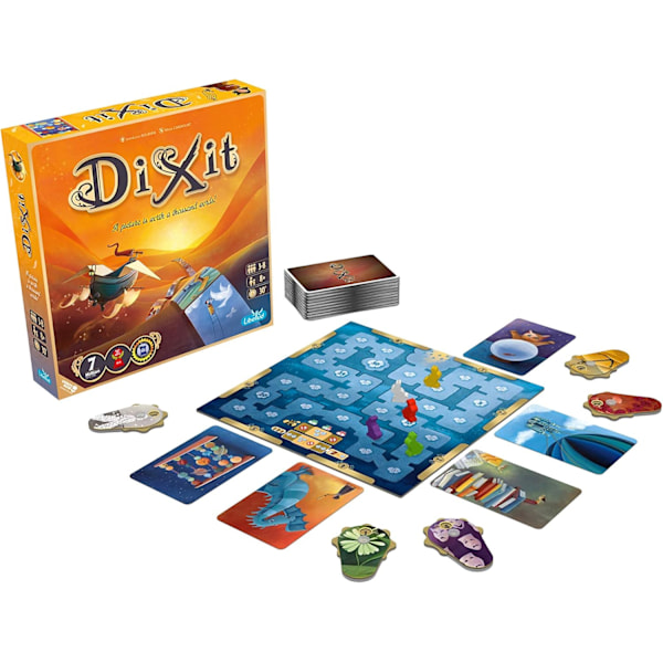 Dixit | Brettspill | Alder 8+ | 3 til 8 spillere | 30 minutters spilletid