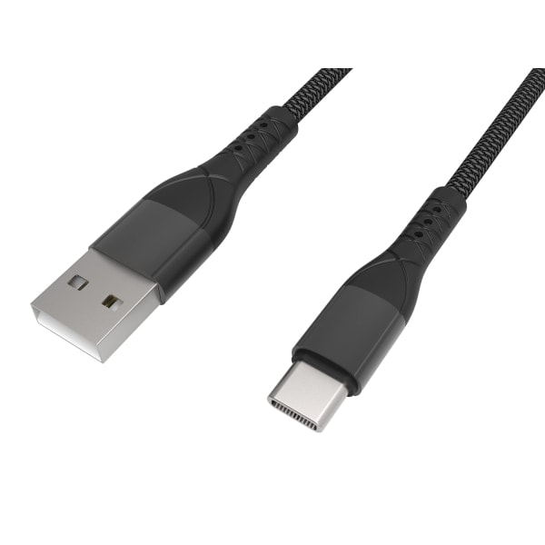Sterk og slitesterk USB-A til USB-C hurtigladerkabel Ladekabel Synkronisering for smarttelefoner og nettbrett
