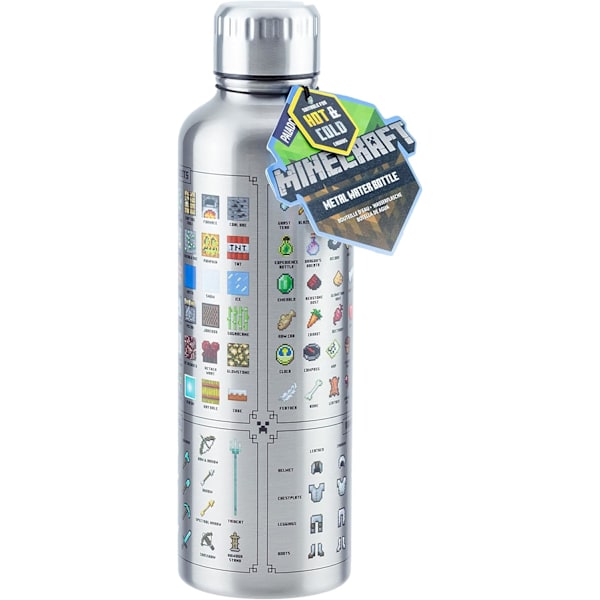Metall Vannflaske, Lekkasjesikker Reiseflaske for Varme og Kalde Drikker, 470ml (16 fl oz)