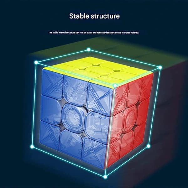 Magnetisk materiale, grundlæggende pædagogisk legetøj, velegnet til spillere i alle aldre, tre-lags Rubik's cube 3x3 Rubik's Cube 3x3 Rubik's Cube