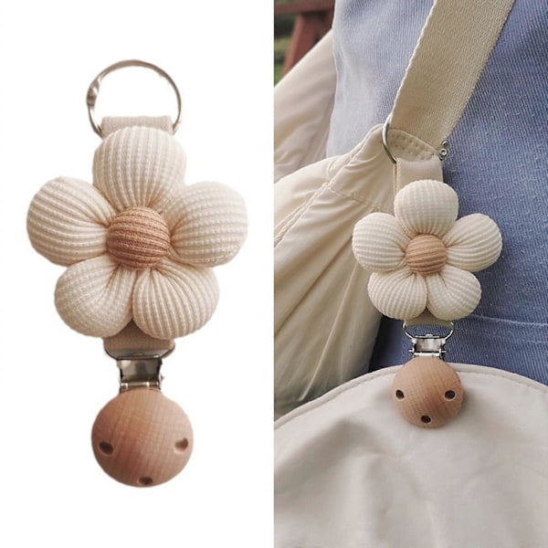 Tyylikäs Kukkahattu Klipsi Kätevä Kukkahattu Klipsi Matkatarvike Käytännöllinen Kukkahattu Pidike Sopii Hattuun ja Laukkuun Apricot with green f
