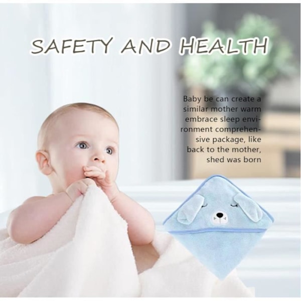 3-pack Babyhanddukar, Babyhanddukar med Huva, Babybadhanddukar, Babybadrockar, Handdukar med Huva för Barn - 80x80cm