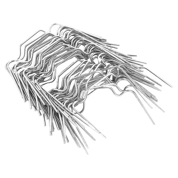 50 stk. drivhus W-klips i rustfritt stål, wireglassrammefester