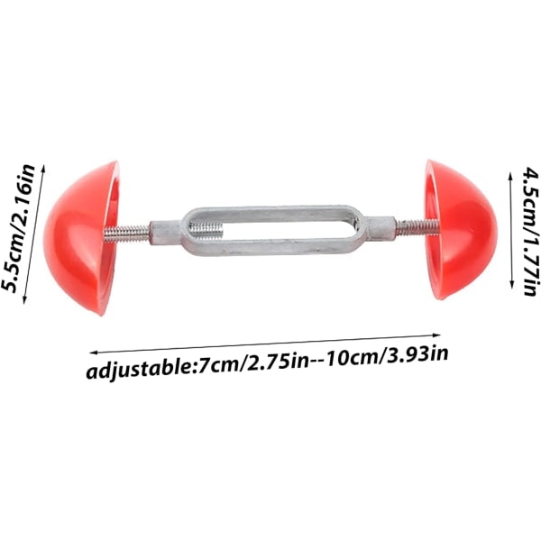 2 st skosträckare för kvinnor Justerbar skobredd Expander Shaper Expander Röd Mini skostöd för breda fötter
