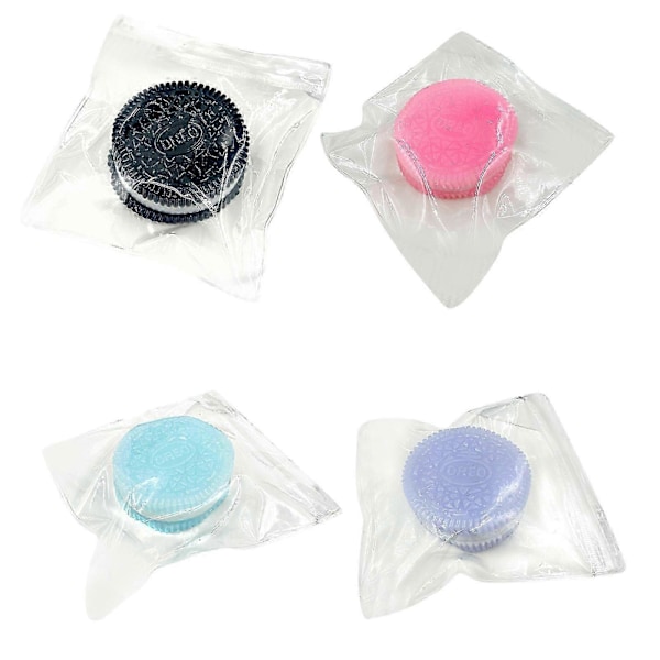 Rosa Kak-Squishy, Kex Stress Relief Leksak, Kläm Sandwich Simuleringsleksak Blue