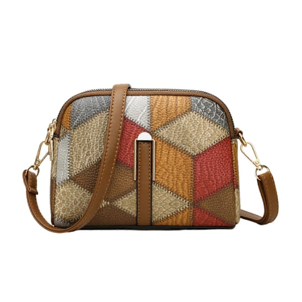 Rese Axelväska Multifunktionell Crossbody Messenger Sling Bag för Kvinnor och Damer grå brun gray brown