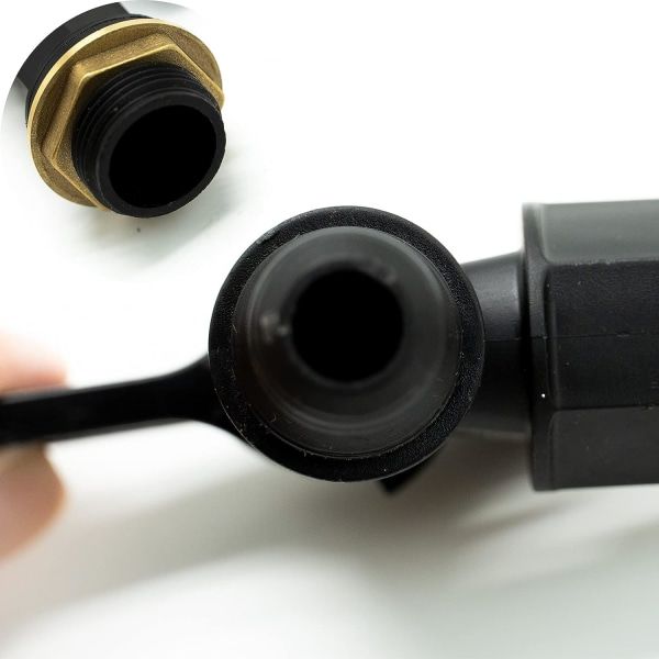 Vanntønnekran Slange Regntønne 3/4 Gjenget Erstatningskran Plast Snap Mount Tilkobling Øl Hjemmebrygging