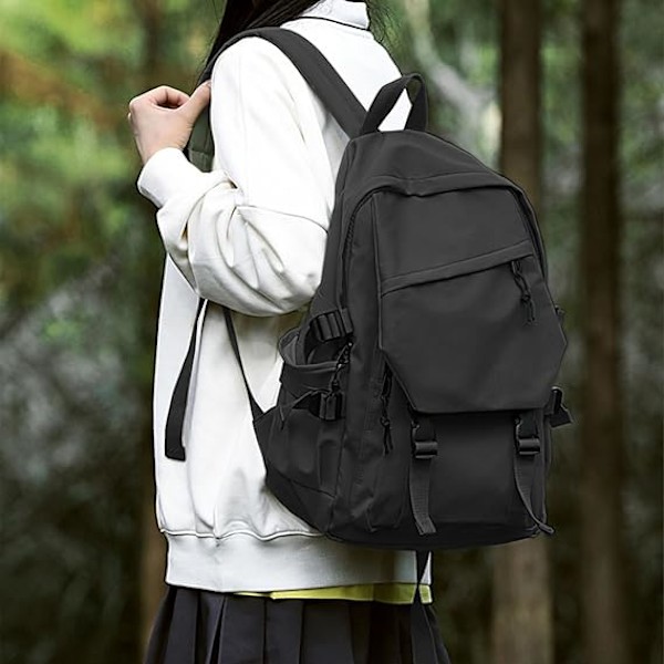 Skolryggsäck Dam Lättviktig Skolväska Casual Ryggsäck för College Laptop Ryggsäck för Män Kvinnor Vattenavvisande tonårsryggsäck Reseryggsäck