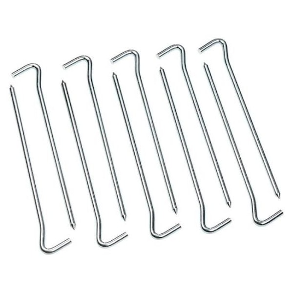 Tältpinnar - Längd 18 cm - Galvaniserat stål - Diameter 6 mm - 10-pack
