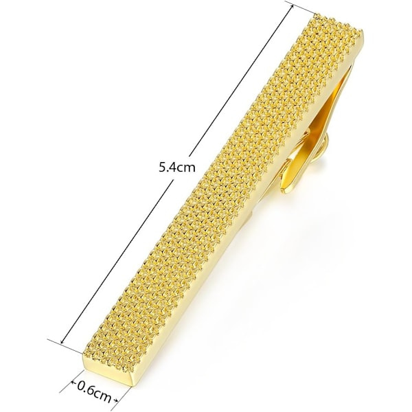 Slipsenål til mænd, almindelig størrelse, rustfrit stål, forretningsbryllupsgave, 5,4 cm