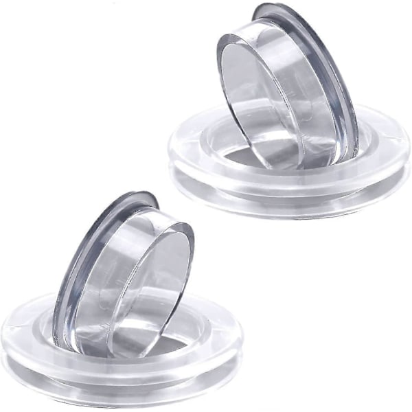 2 Sett Silikon Paraplyhull Deksel Bord og Stopper Paraplystativ Parasoll Tilbehør (transparent) Transparent