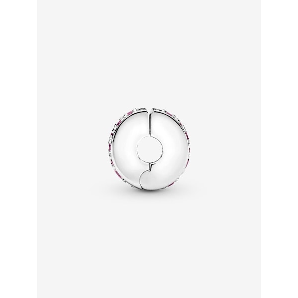 - Rosa Pavé Clip Charm - Sterling silver