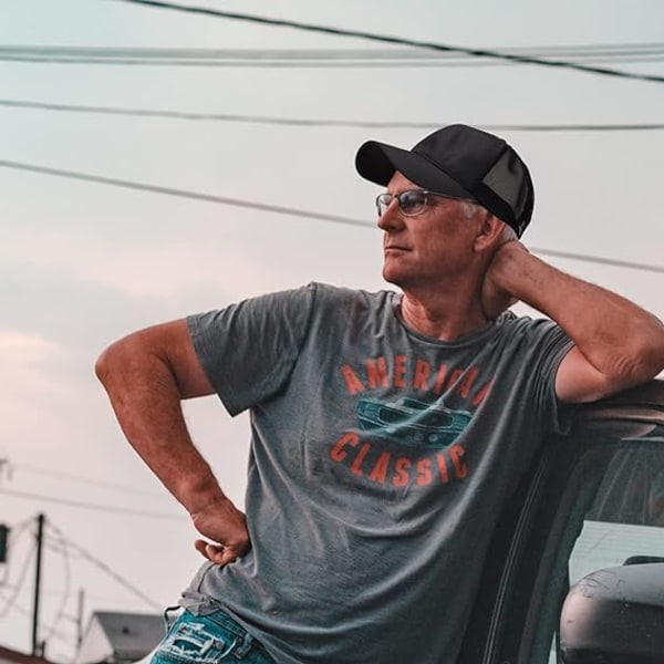 Mesh Hurtigtørrende Kasket Trucker Hats Justerbar Hat, Sort