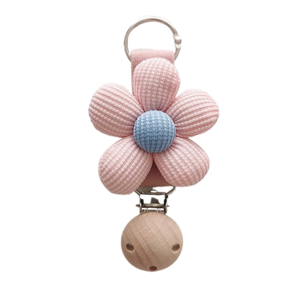 Moteveske Hatt Klips Reise Hatt Holder Blomster Hatt Holder Klips Praktisk Ryggsekk Klips for Moteentusiaster pink with pink flowe