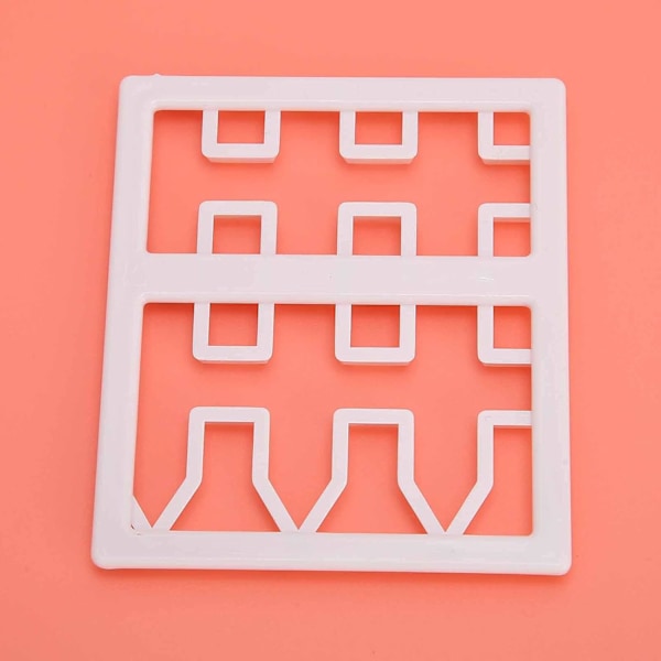 Træhegn Kageudstikker, til DIY Fondant, Gumpaste, Polymer Ler, Kagekant Dekoration, Hvidt Bageværktøj