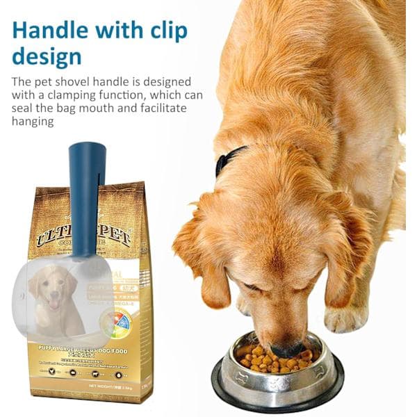 (Pink) Målebæger til kæledyrsfoder, hundefoderpose, kattefodreske, hundefodermålebæger 250 ml