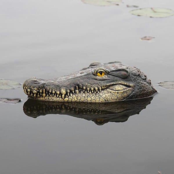 Krokodillehode Hagedam Flytende Dyrepynt Parkbassengdekorasjon Simuler (32CM)
